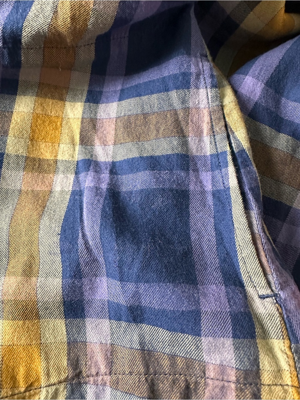 Women’s LOGO Lori Goldstein Blue Purpke & Yellow Plaid Button-Up Shirt Sz:3X GUC - Picture 11 of 13